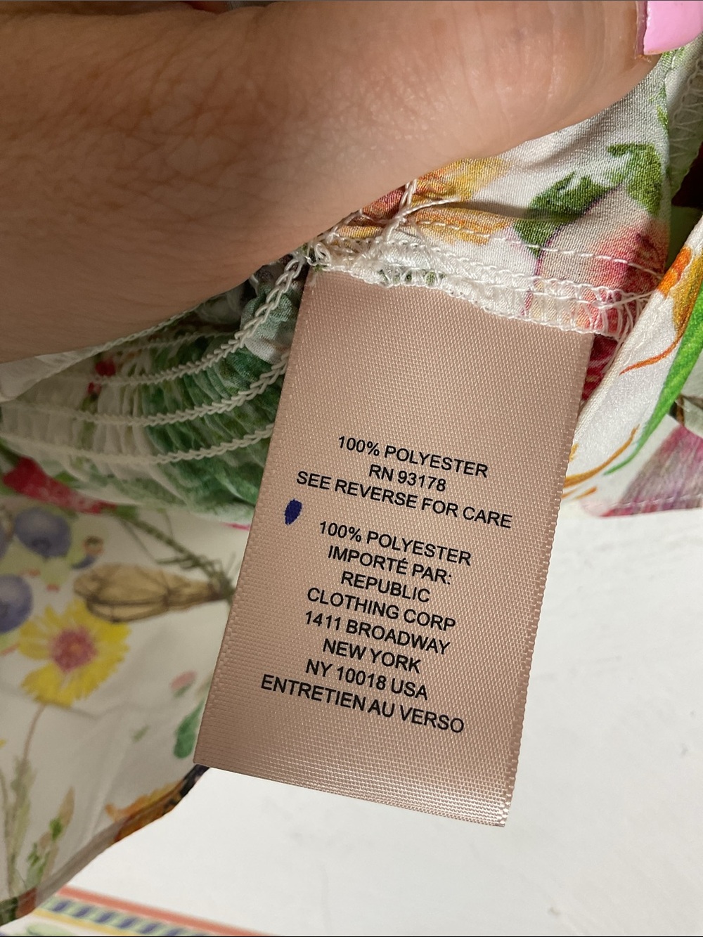 Philosophy Republic Clothing Summer Fiesta Floral Fruit Ruffle Blouse Sz S NWT - Picture 8 of 10